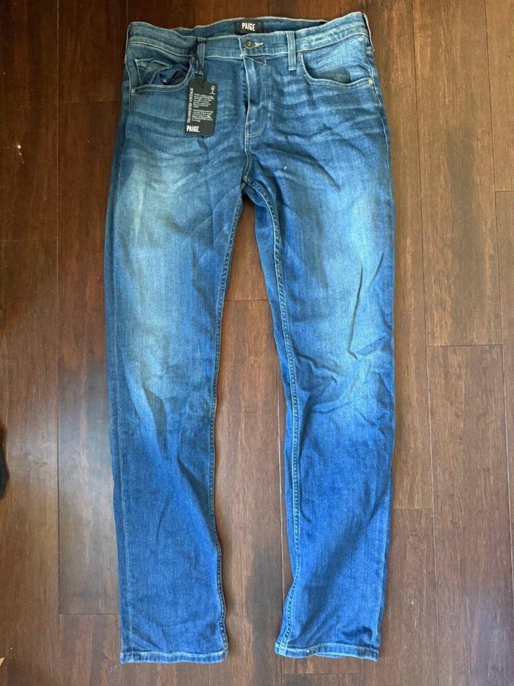 PAIGE Federal Slim Straight Jeans Size 34 Mulholland Wash NEW WITH TAGS